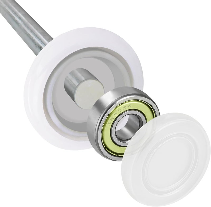 HARDWAREX SUPPLY 2" Nylon Sealed Garage Door Rollers, 6200ZZ High Performance Ball Bearing (12 Pack, 4" Stem) - Image 5